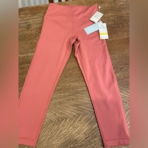 Zella Yoga and Studio crop leggings size XS, color pink mauve
